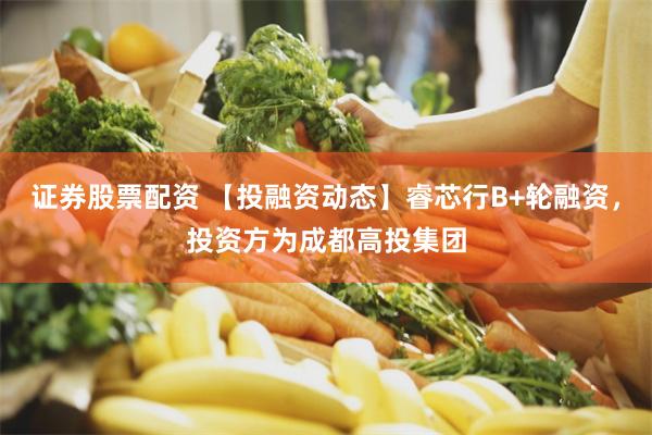 证券股票配资 【投融资动态】睿芯行B+轮融资，投资方为成都高投集团