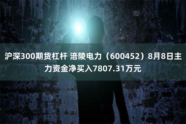 沪深300期货杠杆 涪陵电力（600452）8月8日主力资金净买入7807.31万元