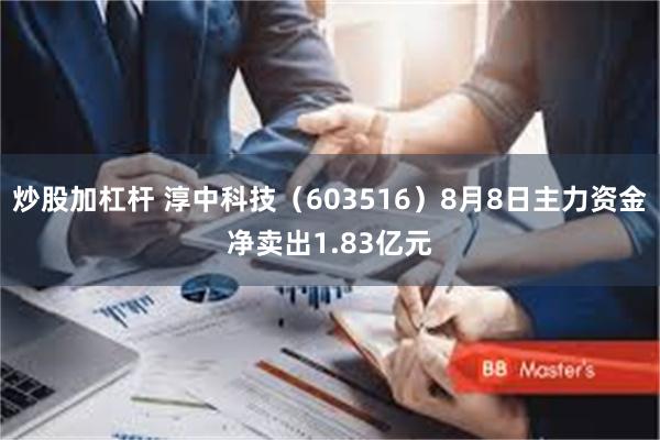 炒股加杠杆 淳中科技（603516）8月8日主力资金净卖出1.83亿元