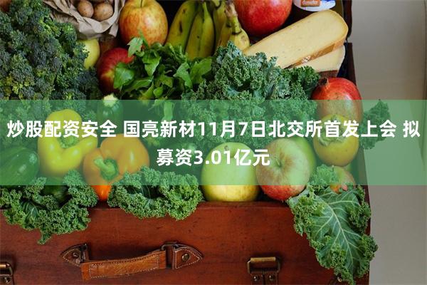 炒股配资安全 国亮新材11月7日北交所首发上会 拟募资3.01亿元