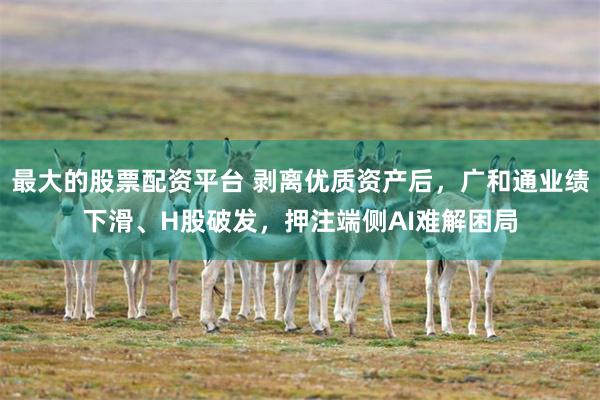 最大的股票配资平台 剥离优质资产后，广和通业绩下滑、H股破发，押注端侧AI难解困局