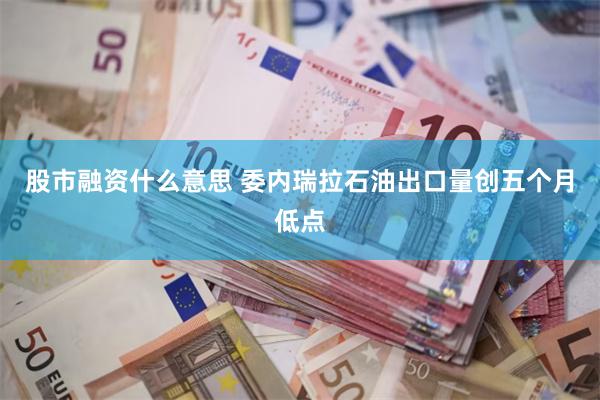 股市融资什么意思 委内瑞拉石油出口量创五个月低点