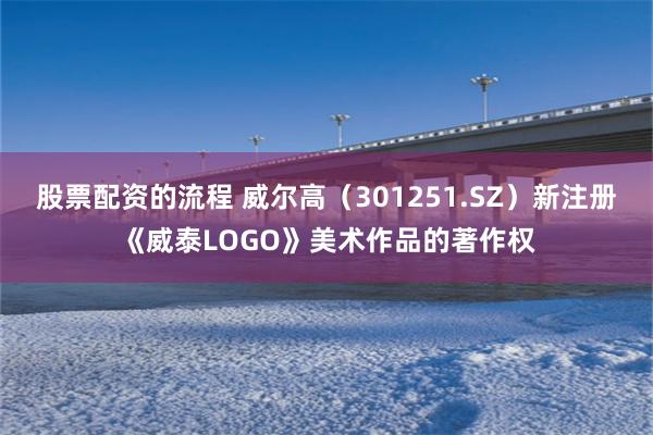 股票配资的流程 威尔高（301251.SZ）新注册《威泰LOGO》美术作品的著作权
