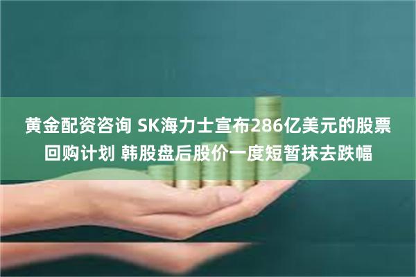 黄金配资咨询 SK海力士宣布286亿美元的股票回购计划 韩股盘后股价一度短暂抹去跌幅
