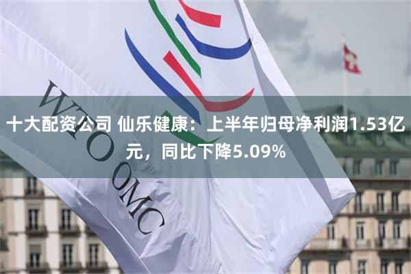 十大配资公司 仙乐健康：上半年归母净利润1.53亿元，同比下降5.09%