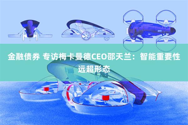 金融债券 专访梅卡曼德CEO邵天兰：智能重要性远超形态